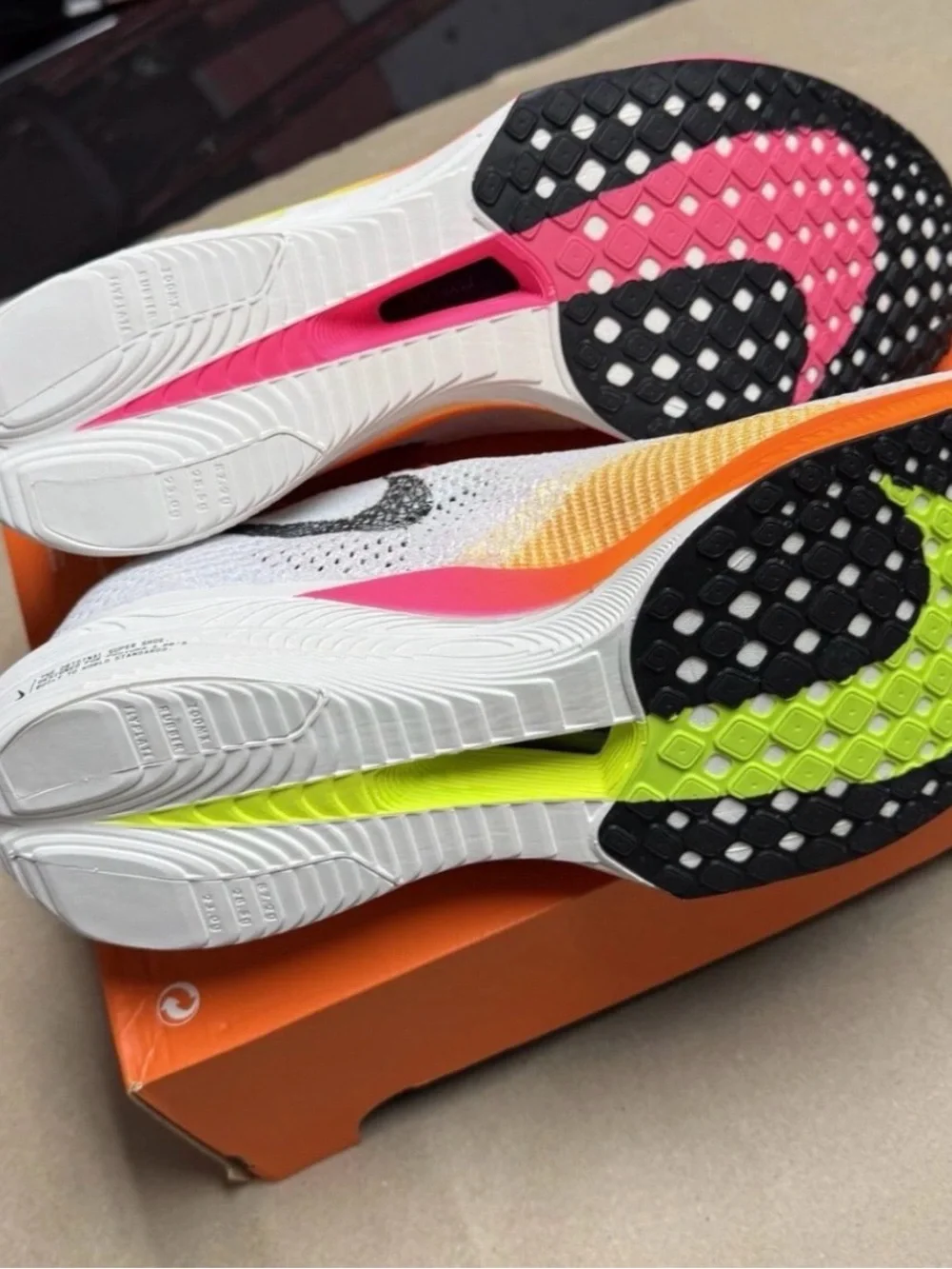 Nike ZoomX VaporFly Next% 3 Multi-Color Mens size 15 Running Shoes NEW!